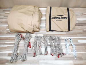 Soomloom タープ Adranus 5.1ｍX5.1ｍ 焚き火可 ポリコットンTC ファイアプレイス キャンプ アウトドア