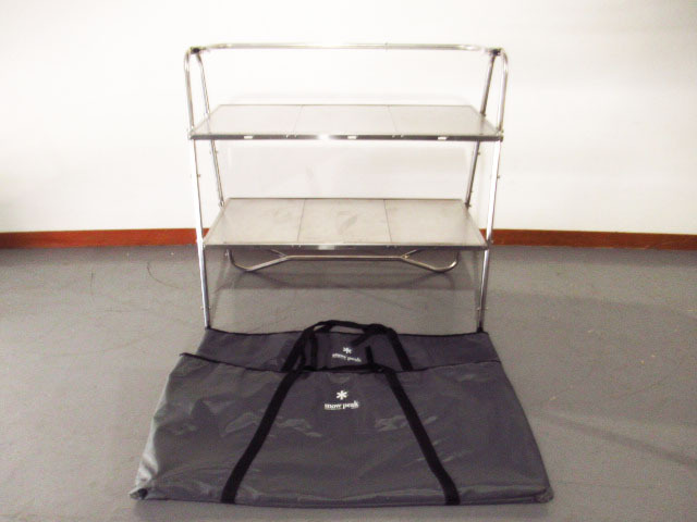 snowpeak スノーピーク ステンレスキッチンテーブル LV-310 ケース付き アウトドア キャンプ Thumbnail