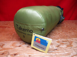 Takemo タケモ sleeping bag 9 スリーピングバッグ オリーブ シュラフ 寝袋 キャンプ